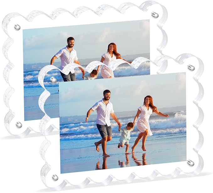 Scalloped Magnetic Picture Frame 4x6 Inch by Unknown