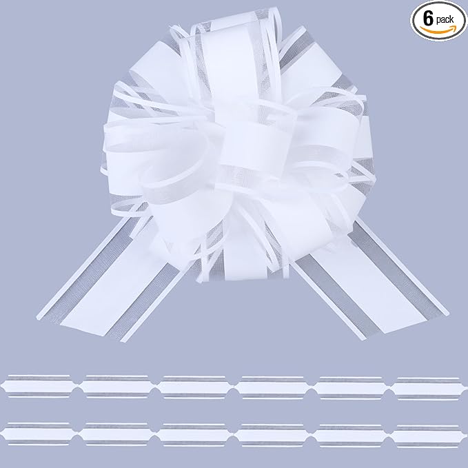6Pcs 6inch Pull Bow Gift Wrapping, Pull Bow by FORBINBO