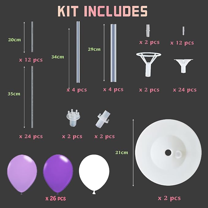 Balloon Column Kit for Floor- Set of 2, Balloon Columns - Image 2