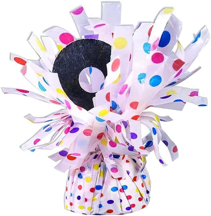 PMU 3 Pcs Polka Dot Kisses Balloon Weights by PMU