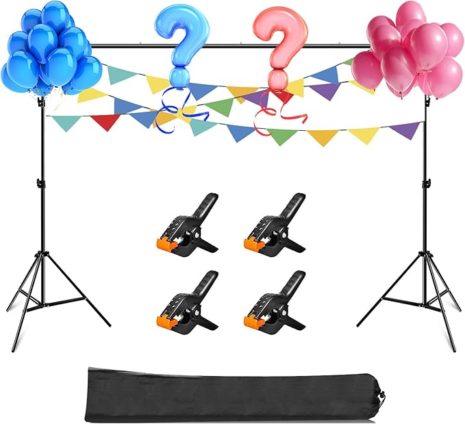PULUZ Backdrop Support Stand Kit 10x6.6ft Adjustable Photography Studio Photo by PULUZ