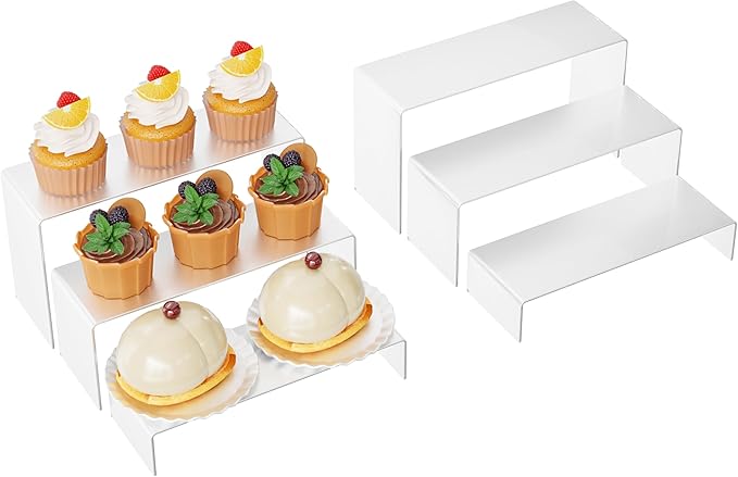 ihomecooker 6 Pc Metal Display Risers Showcase by ihomecooker