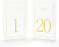 Acrylic Table Numbers 1-20 by Unknown