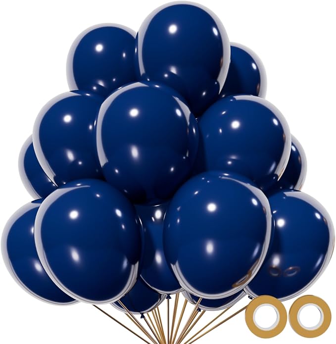 110pcs Navy Blue Balloon 12 Inch by KUULBELA