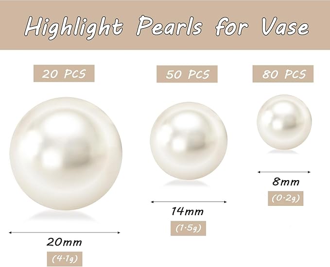 150Pcs Cream Polished No Hole Faux Pearl Beads - Image 2