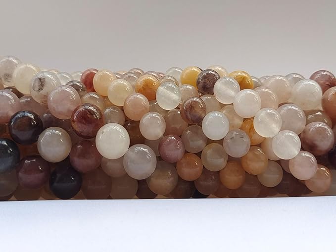 Stone Beads 6mm 140pcs Violet Jade Beads Round Loose Gemstones Beads - Image 3