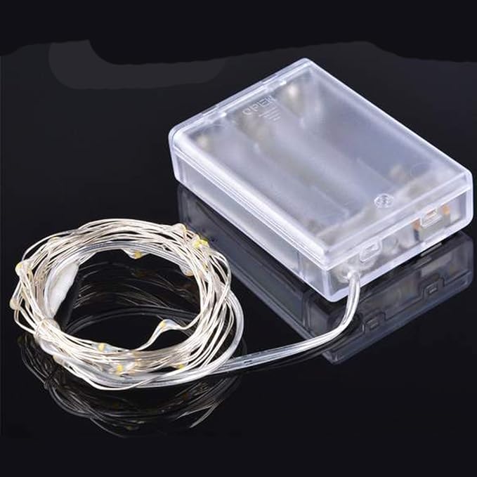 ANJAYLIA 2 Pack Fairy Lights 16.4ft 50 LED String Lights Battery Operated Mini - Image 5