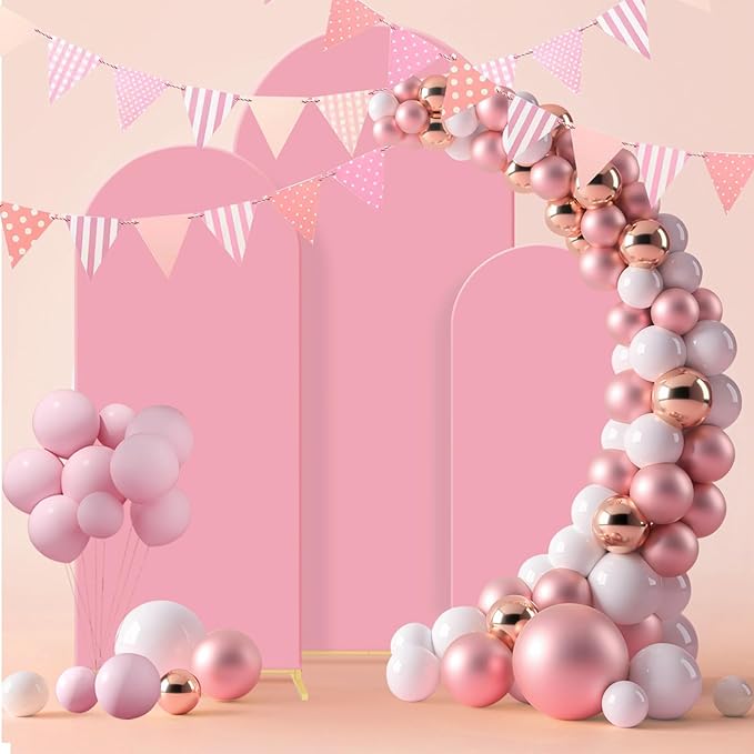 Wedding Arch Backdrop Stand Set of 3, Metal Arch Backdrop Stand - Image 3