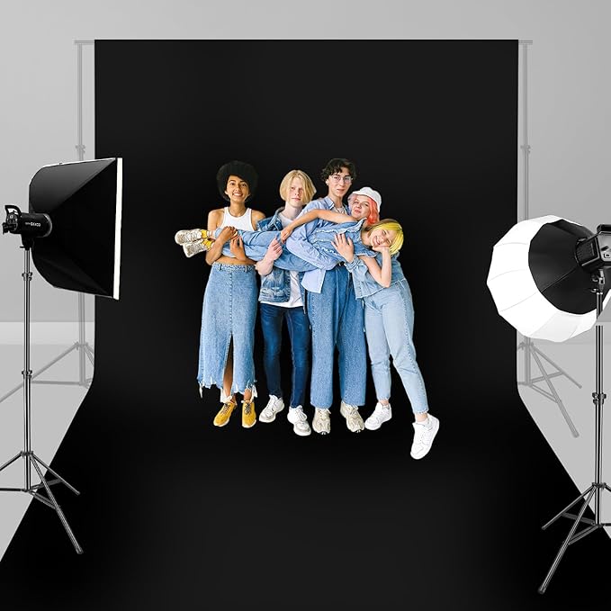 HEMMOTOP Black Backdrop Background, 10x20 ft Black Screen - Image 4