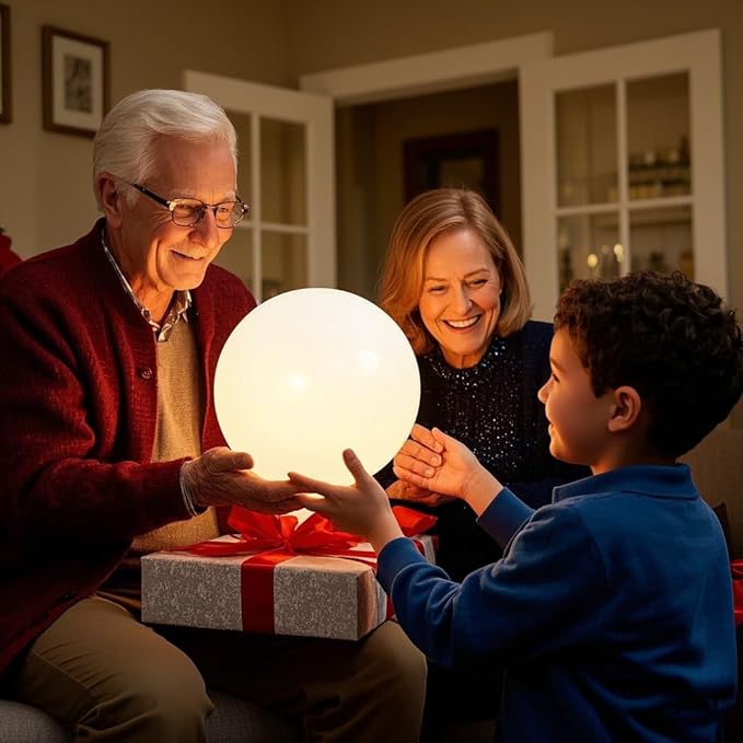 10-Inch LED Ball Light, Rechargeable Dimmable LED Glowing Orb Light w/Remote - Image 8