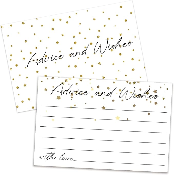 Advice and Wishes Cards, Double-sided Blank Cards by ZEDEV
