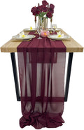 EHLDekol 10ft Chiffon Table Runners 29x120 inches Romantic Sheer Wedding Table by EHLDekol