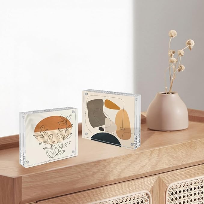 4x6 Acrylic Frames 4 Pack, 20mm Double Sided Magnetic Picture Frames Clear - Image 6