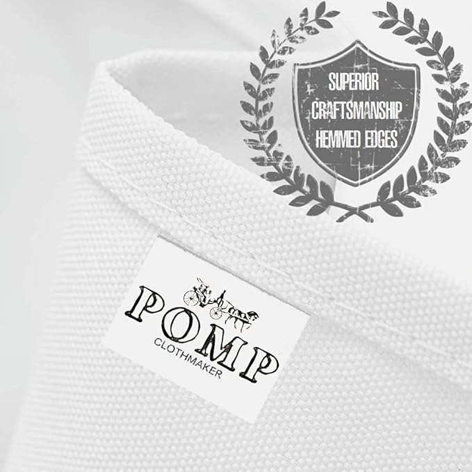 Pomp Pure White 52" x 52" Poplin Polyester Tablecloth | Wrinkle + Stain - Image 4