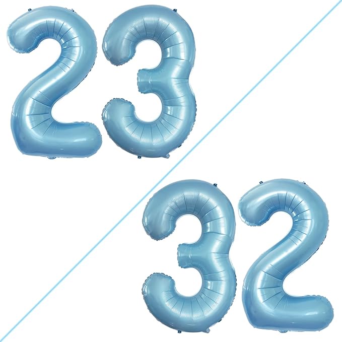 GOER Number 23 Balloons for 23rd Birthday Party Decorations, 42 Inch Jumbo Foil by GOER