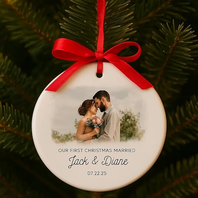 GABITA Personalized First Christmas Married Keepsake, First Christmas Married - Image 3