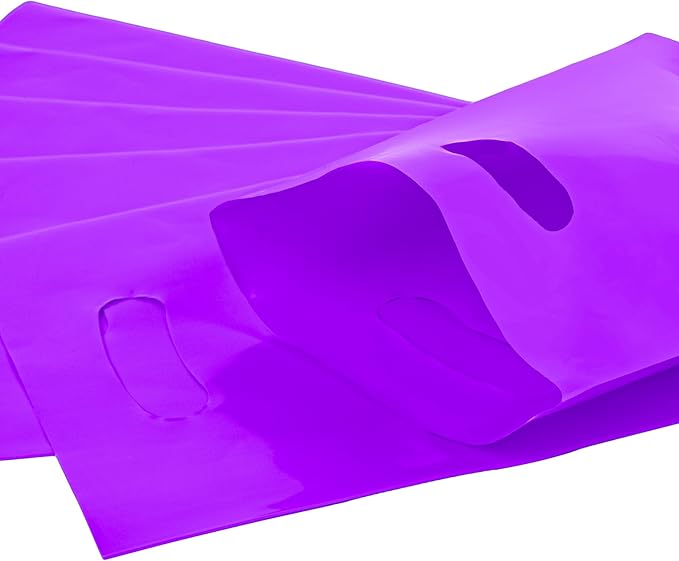 Purple 100 PCS Small Gift Bags, Treat Retail Pouches - Image 4