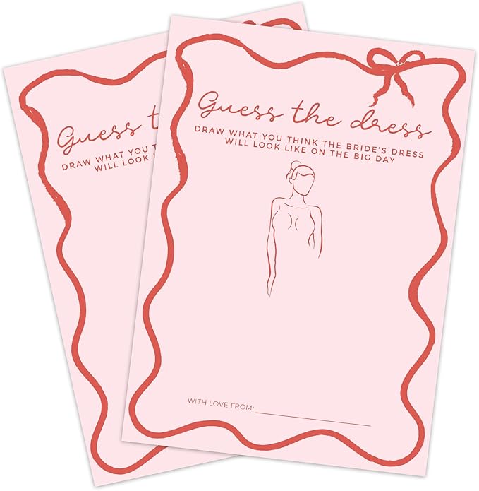 DEEKA 30 PCS Bridal Shower Games Card - Image 9