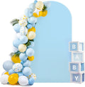 HEMMOTOP 7.2 ft Blue Arch Backdrop Cover, Spandex Arch Covers Stretchy Backdrop by Hemmotop