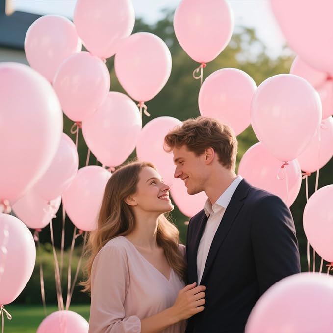 KAWKALSH Light Pink Balloon 12 Inch - Image 8