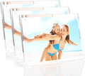 HELPLEX Picture Frames, 3 Pack 4x6 inch Acrylic Picture Frame Clear 4 x 6 Photo by HELPLEX