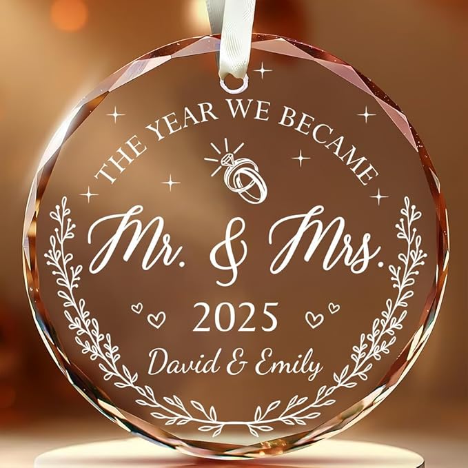 Personalized Wedding Christmas Ornaments by TOBYOVU