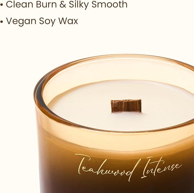M&SENSE 9.88oz Natural Soy Wax Jar Candle - Image 4
