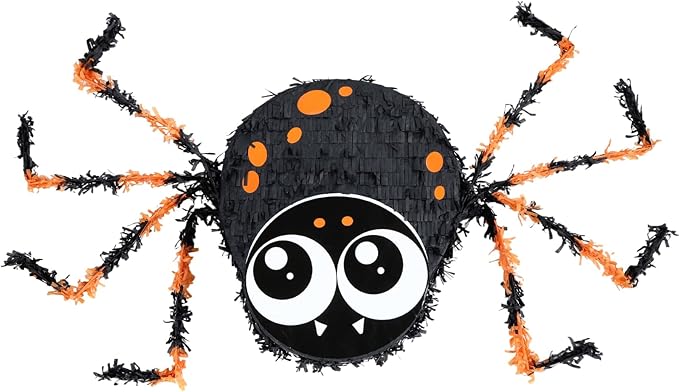 Small Halloween Spiders Pinatas, Birthday Theme Parties Game by Birchio