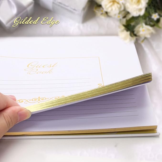 Vienrose Wedding Guest Book Registry Sign-in Book - Image 5