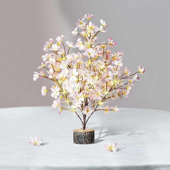 19Inch Cherry Blossom Tree Light, Lighted Artificial Tree - Image 5