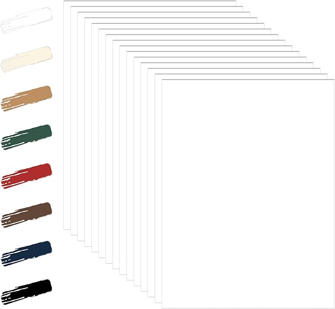 100 Sheets White Cardstock 8.5 x 11 Printer Paper, 92lb Heavyweight Crafting by Guakicae