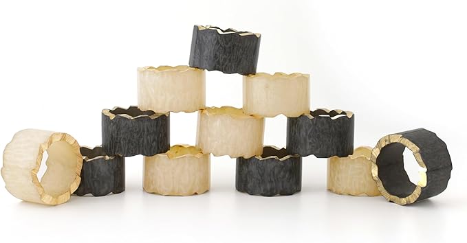 12 Pieces Epoxy Resin Napkin Rings - Image 8