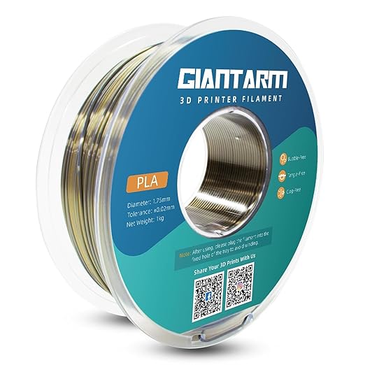 GIANTARM Dual Color PLA Filament, Silk PLA Filament 1.75mm +/-0.02mm, 1KG Spool - Image 7