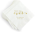 Weddingstar Personalized Printed Paper Napkins 3-Ply 50 Pack by WEDDINGSTAR