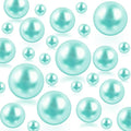 150Pcs Lake Blue Polished No Hole Faux Pearl Beads by Cusmation