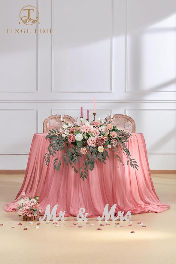 TINGE TIME Artificial Sweetheart Flower Swag - Image 3