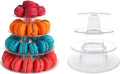 2 Set 4 Tier Macaron Display Stand Round Macaron Tower Cake Stand Dessert by HZLHZYY