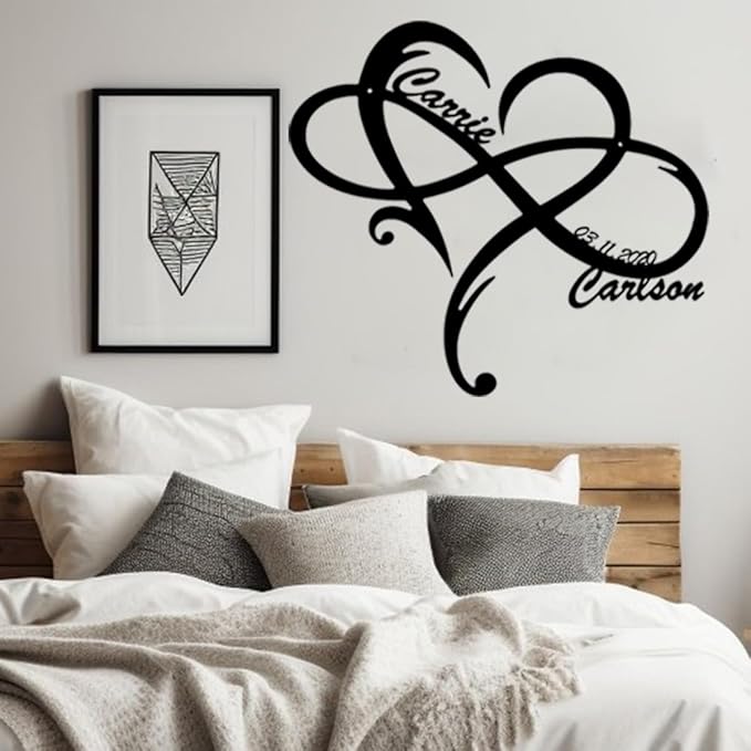 NAZENTI Personalized Metal Sign Infinity Heart Gift - Image 5
