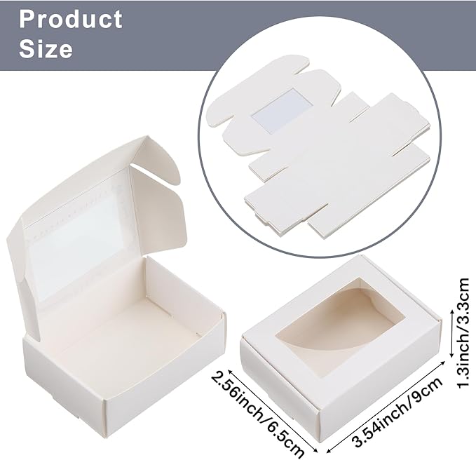 Zonon 30 Pcs Soap Boxes for Homemade Packaging, Mini Kraft Treat Boxes - Image 2