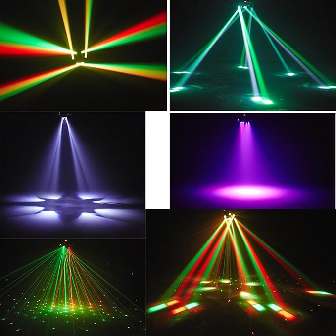 Moving Head Dj Lights for Parties, Stage Light 6-in-1 LED RGBW 6 Arms DJ Lights - Image 4