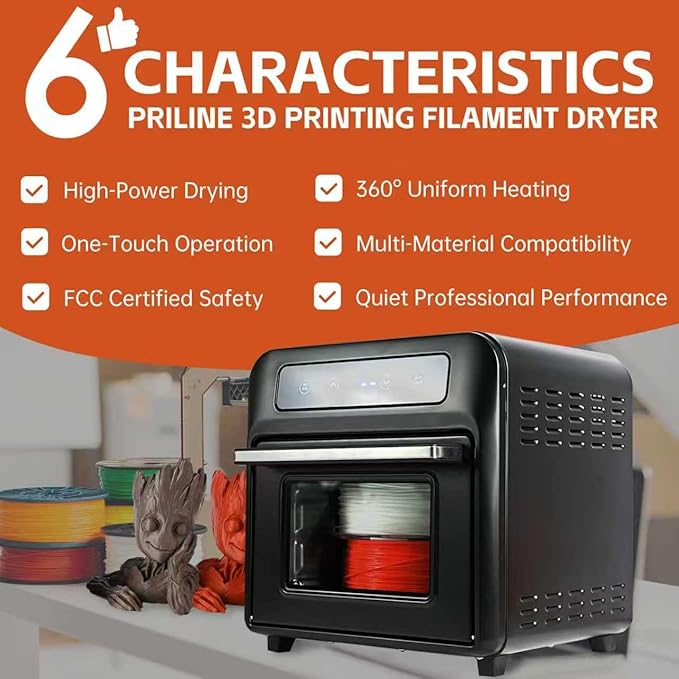 3D Printing Filament Electric Dryer Box, Priline 3D Filament Heating Chambers - Image 2