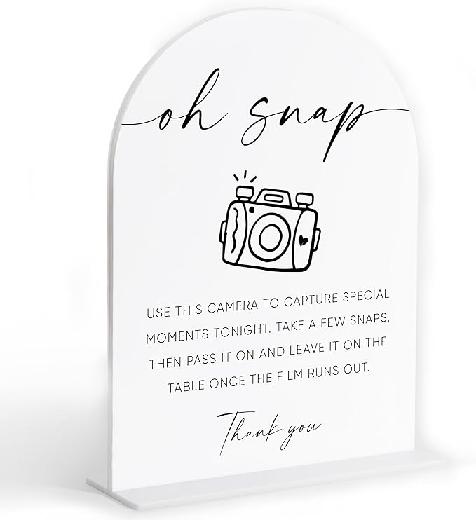 Disposable Cameras for Weddings Sign, Wedding Reception Decorations, Bridal by Sxurt