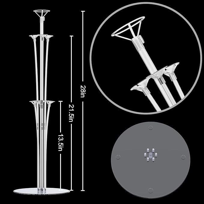 LANGXUN 28" Height Table Balloon Stand Kit - Image 4