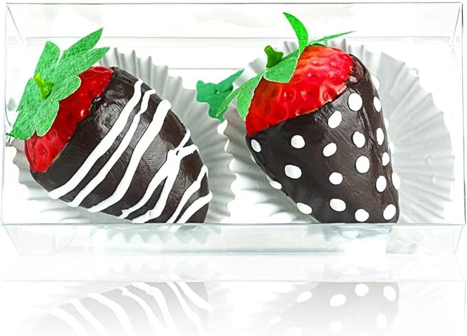 RomanticBaking 100 Pack 4 1/2" x 2 1/4" x 2" Small Chocolate Covered - Image 6