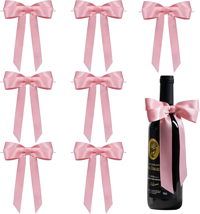 Pink Bows for Gift Wrapping by FAKILO