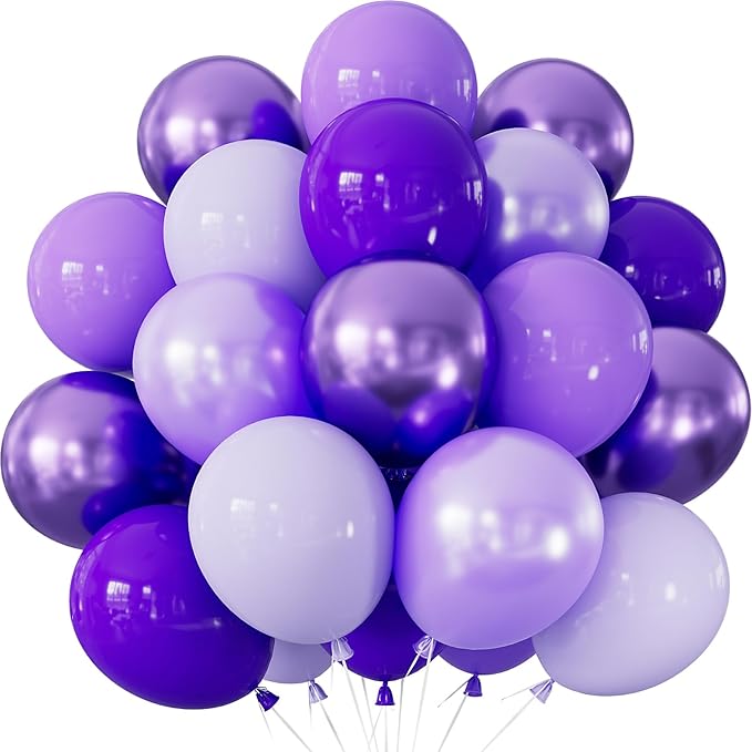Purple Balloons by Adeyoo