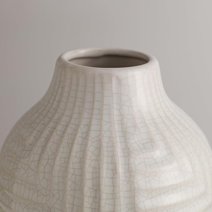 hjn hjn White Vase -Ceramic Vase - Image 4