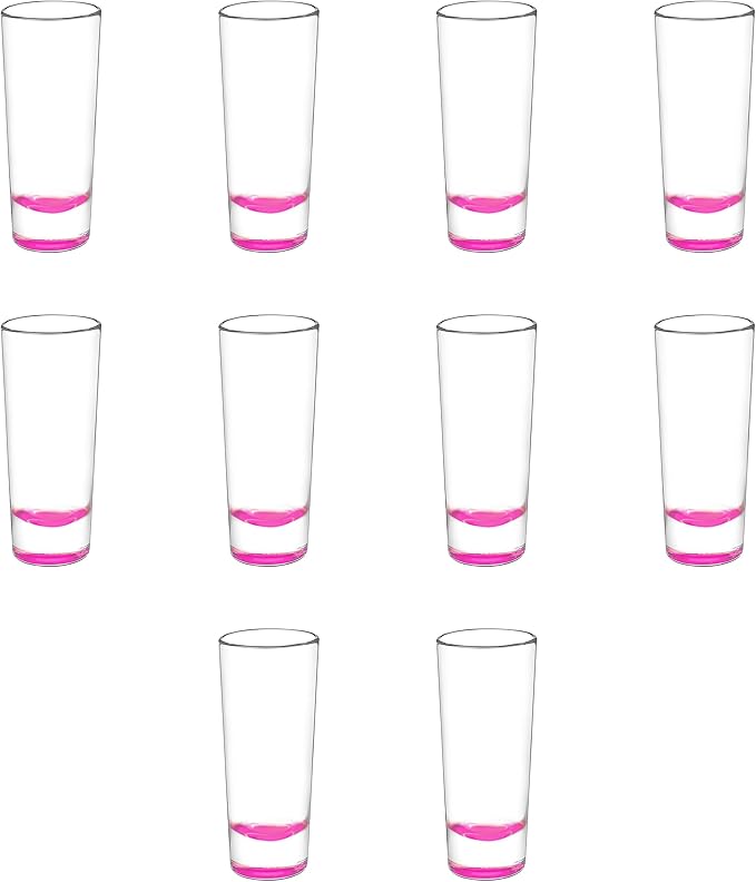 DISCOUNT PROMOS Cordial Shooter Shot Glasses 2 oz. Set of 10, Bulk Pack by DISCOUNTPROMOS