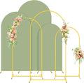 FUHSY Wedding Arch Backdrop Stand and Sage Green Arch Cover Set of 3 Metal by FUHSY