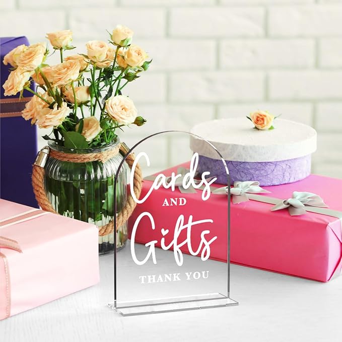 Acrylic Wedding Sign Cards and Gifts Sign - Image 4